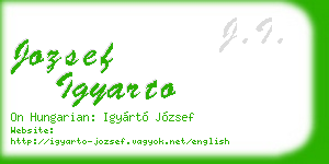 jozsef igyarto business card